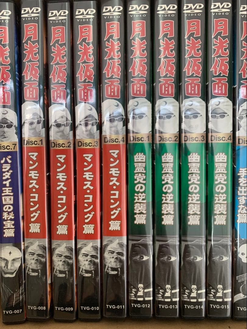 月光仮面フィギュアとDVD18巻セット
