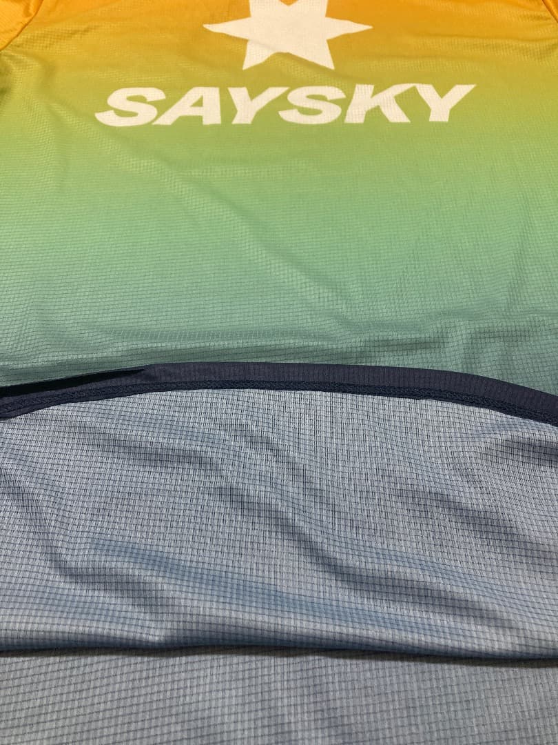 SAYSKY Tシャツ Drip Dye Flow-Blue Aop