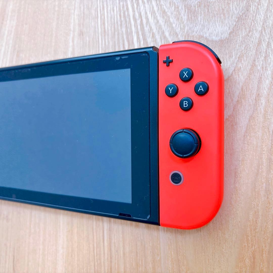 【美品】 バッテリー強化型 Nintendo Switch 本体 赤青