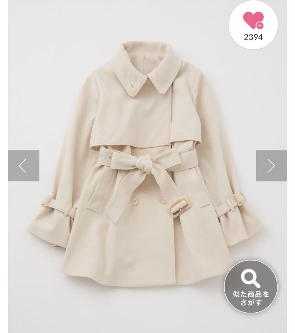 アイボリー トレンチコート　NICE CLAUP