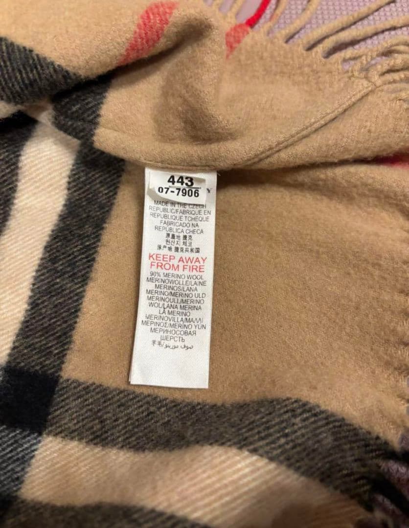 【最終値下げ】BURBERRY　バーバリー　ベイビー　ポンチョ　マフラー