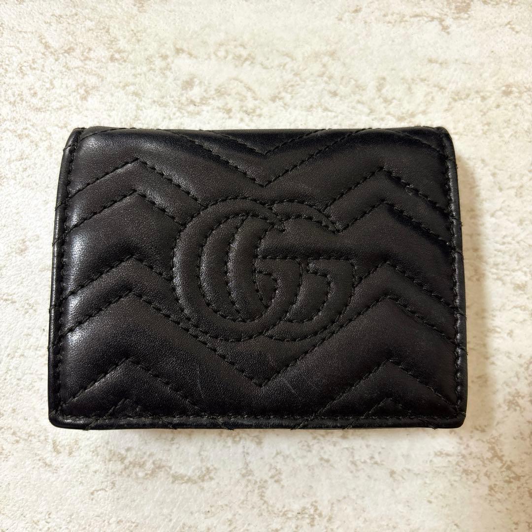 GUCCIブラック コンパクト財布 カードケース