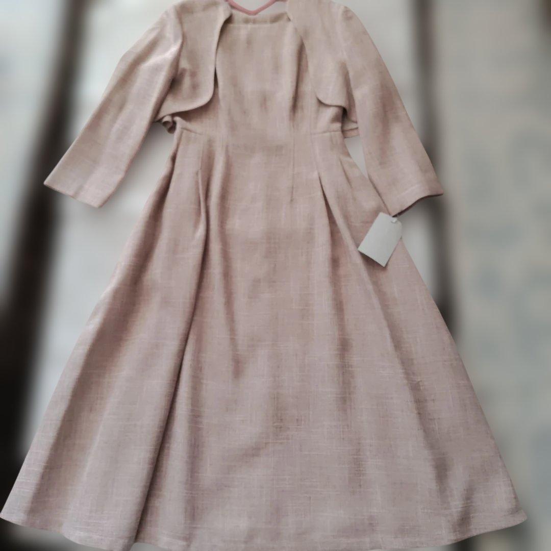 未使用　セルフォード　ボレロ付きフィットアンドフレア　ワンピース　38