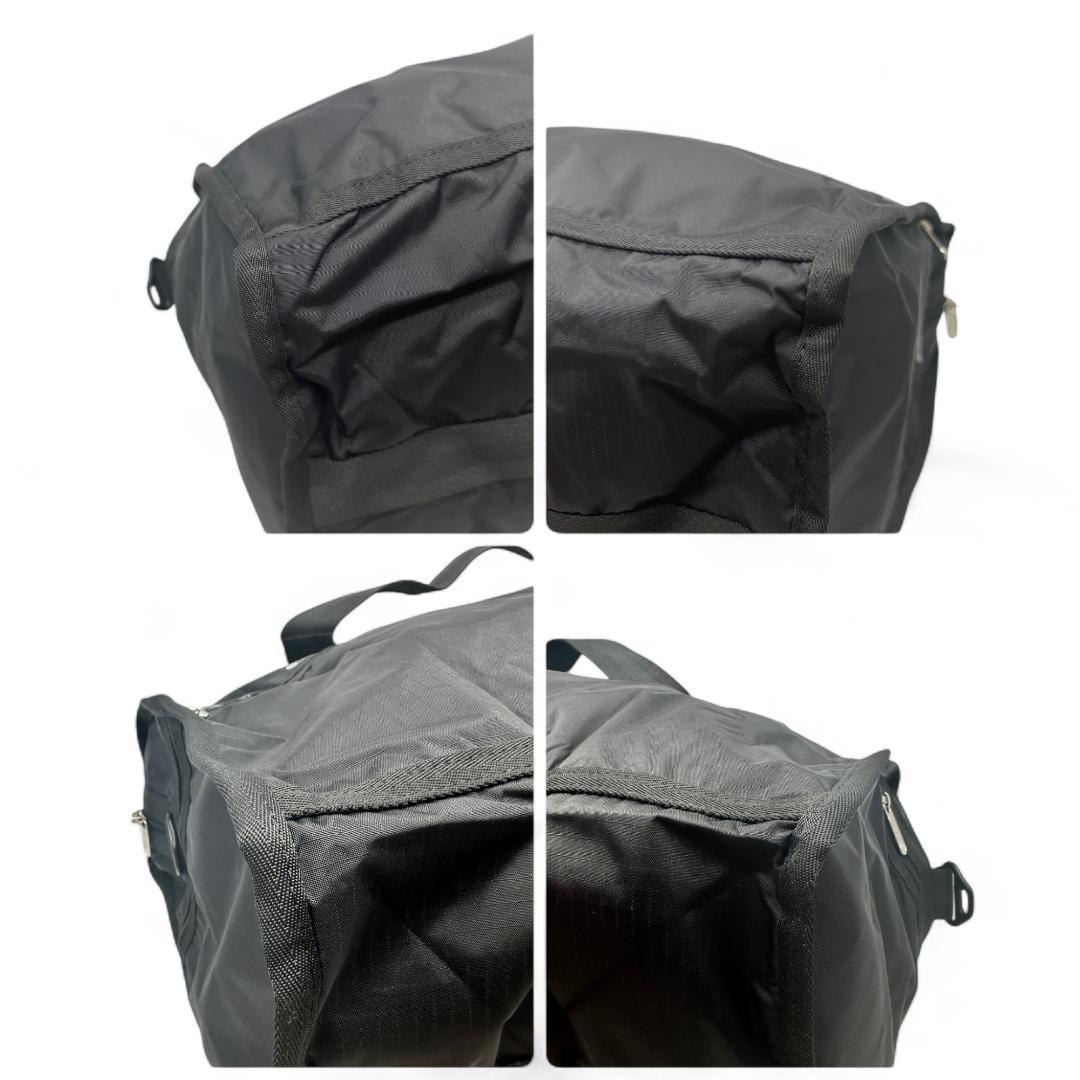 新品　LeSportsac レスポートサック　旅行用　ボストンバッグ　黒ポーチ付