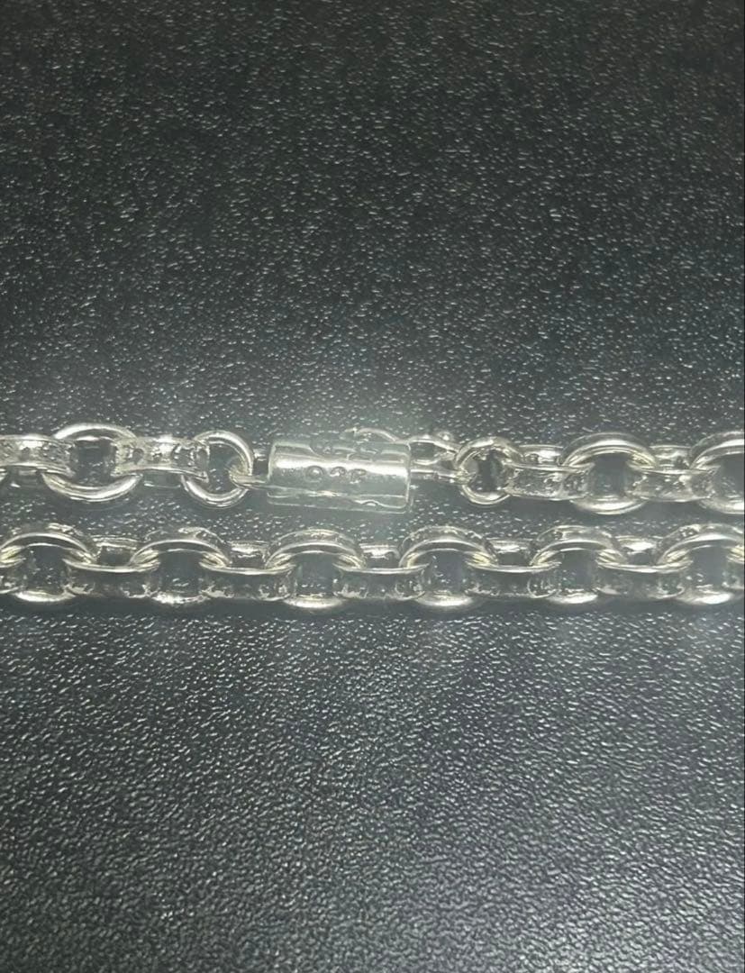 【925刻印入り】シルバー ネックレス クロスネックレス 60cm