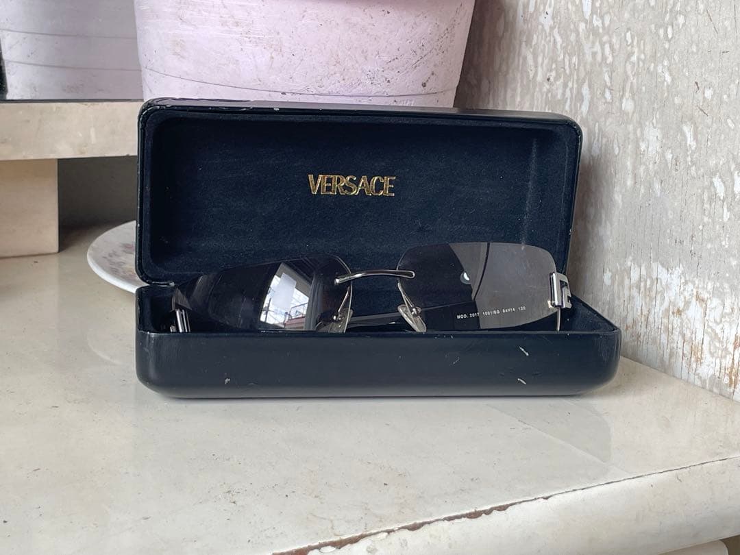 VERSACE サングラス ブラウン ケース付き