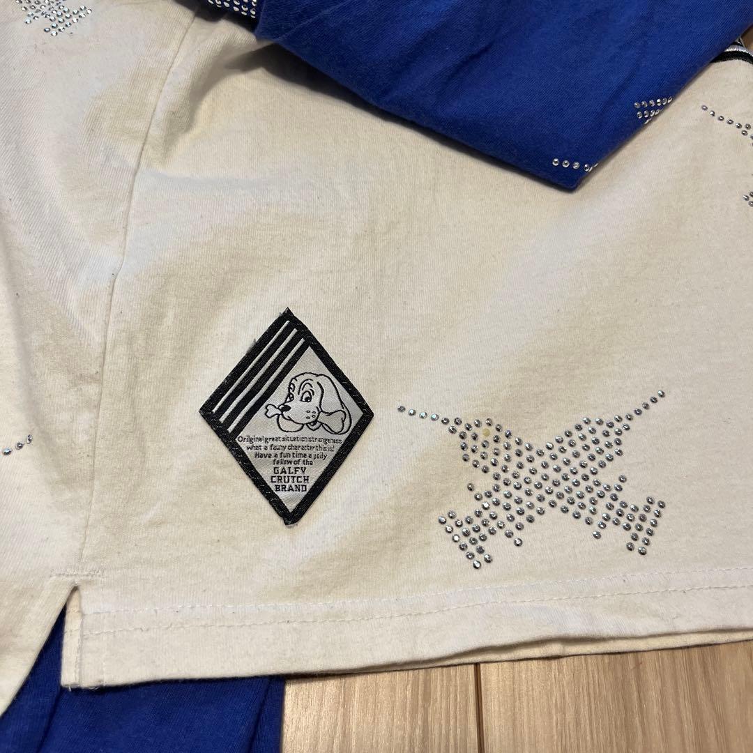 GALFY ピカピカ注射器ラグランロングスリーブTシャツ y2k 平成ギャル