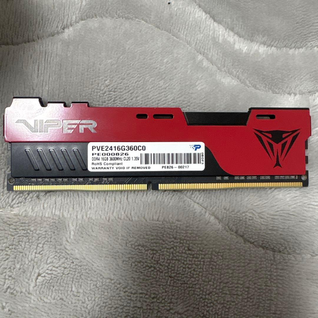DDR4 16GB 3600Hz メモリ MP2.0 PVE2416G360C0
