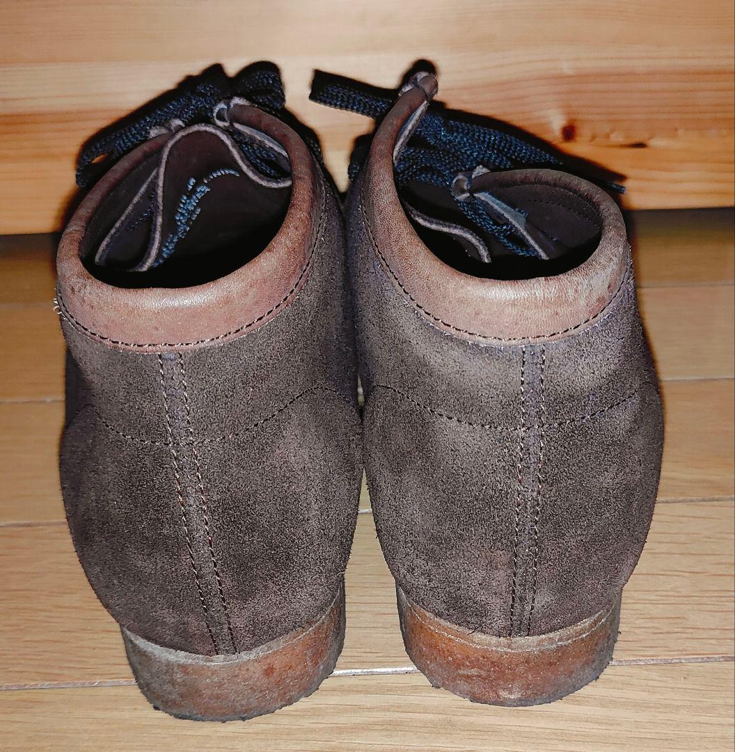 クラークスWallabee　ダークブラウン スエード ハイカットシューズ
