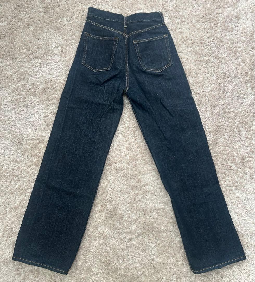 MOUSSY ハイウェスト　ストレートデニム　ワンウォッシュ