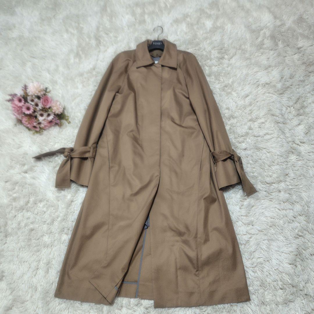 【極美品♡ライナー付き】ルシェルブルー　ボウカフトレンチコート　 定価3.1万