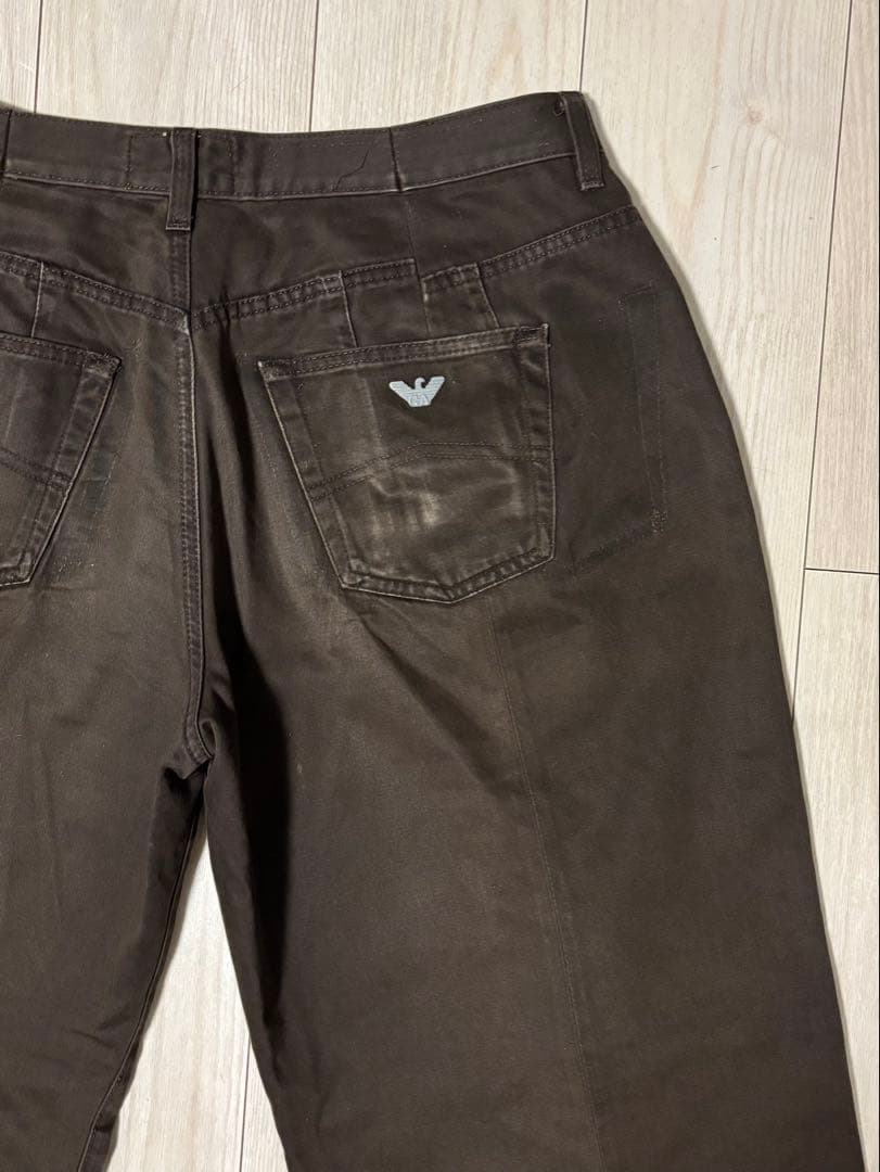ARMANI JEANS リメイク ワイドパンツ