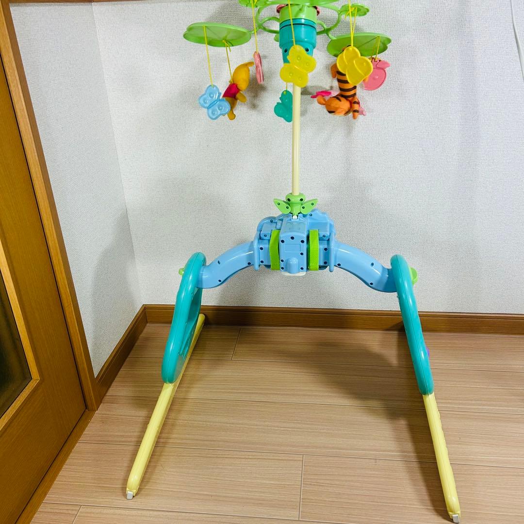 【美品】タカラトミー くまのプーさん えらべる回転6wayジムにへんしんメリー