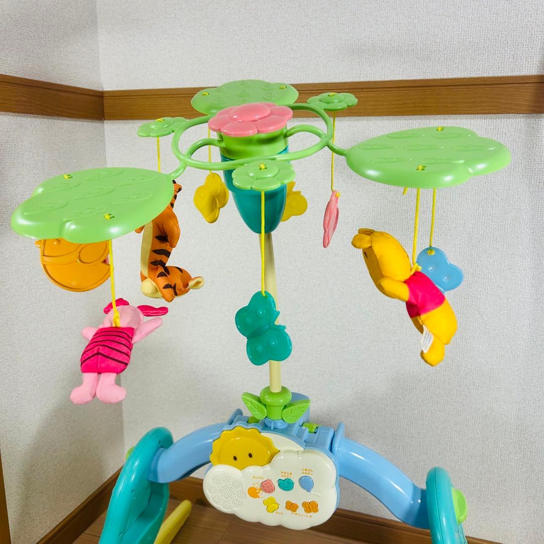 【美品】タカラトミー くまのプーさん えらべる回転6wayジムにへんしんメリー