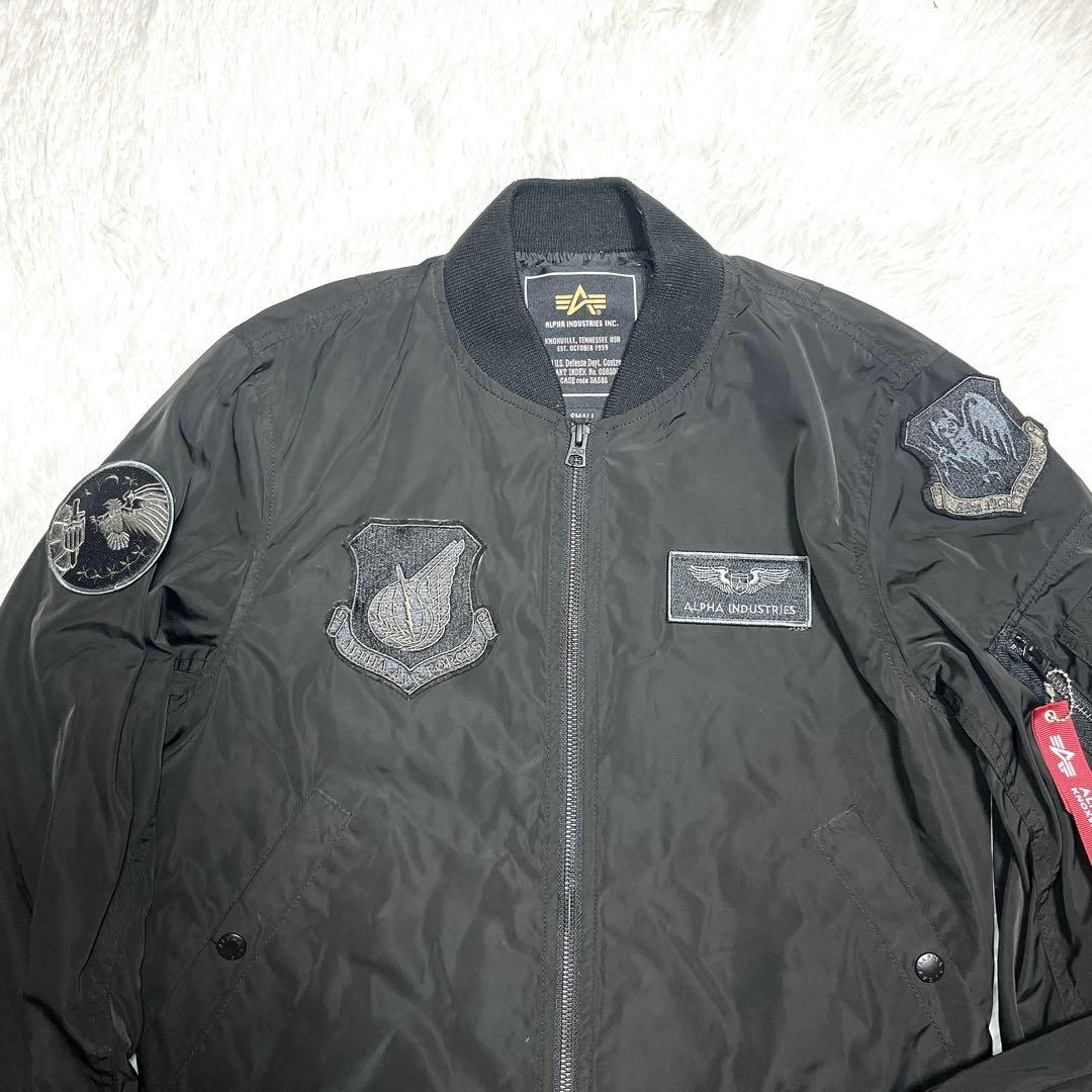 ALPHA INDUSTRIES ブルゾン MA-1 男女兼用 ワッペン 短丈