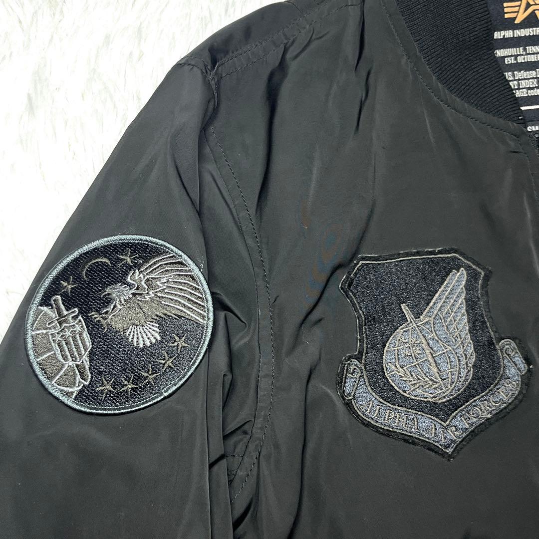 ALPHA INDUSTRIES ブルゾン MA-1 男女兼用 ワッペン 短丈