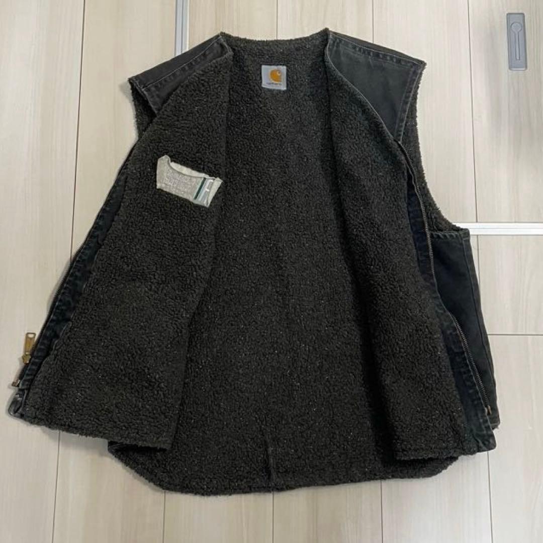 CARHARTT ボア ベストL USA製カーハート VEST ボアベスト