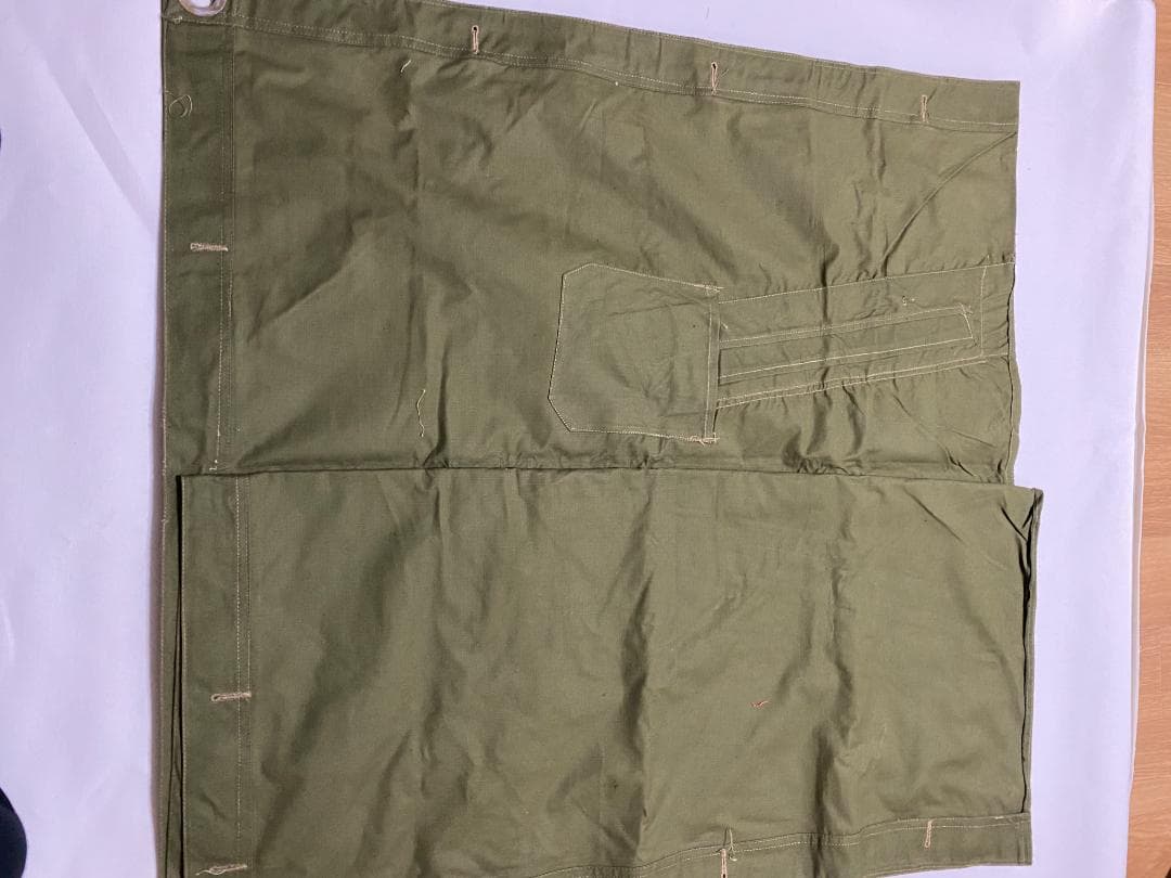 ルーマニア軍 テントシート ポンチョ デッドストック オリーブ
