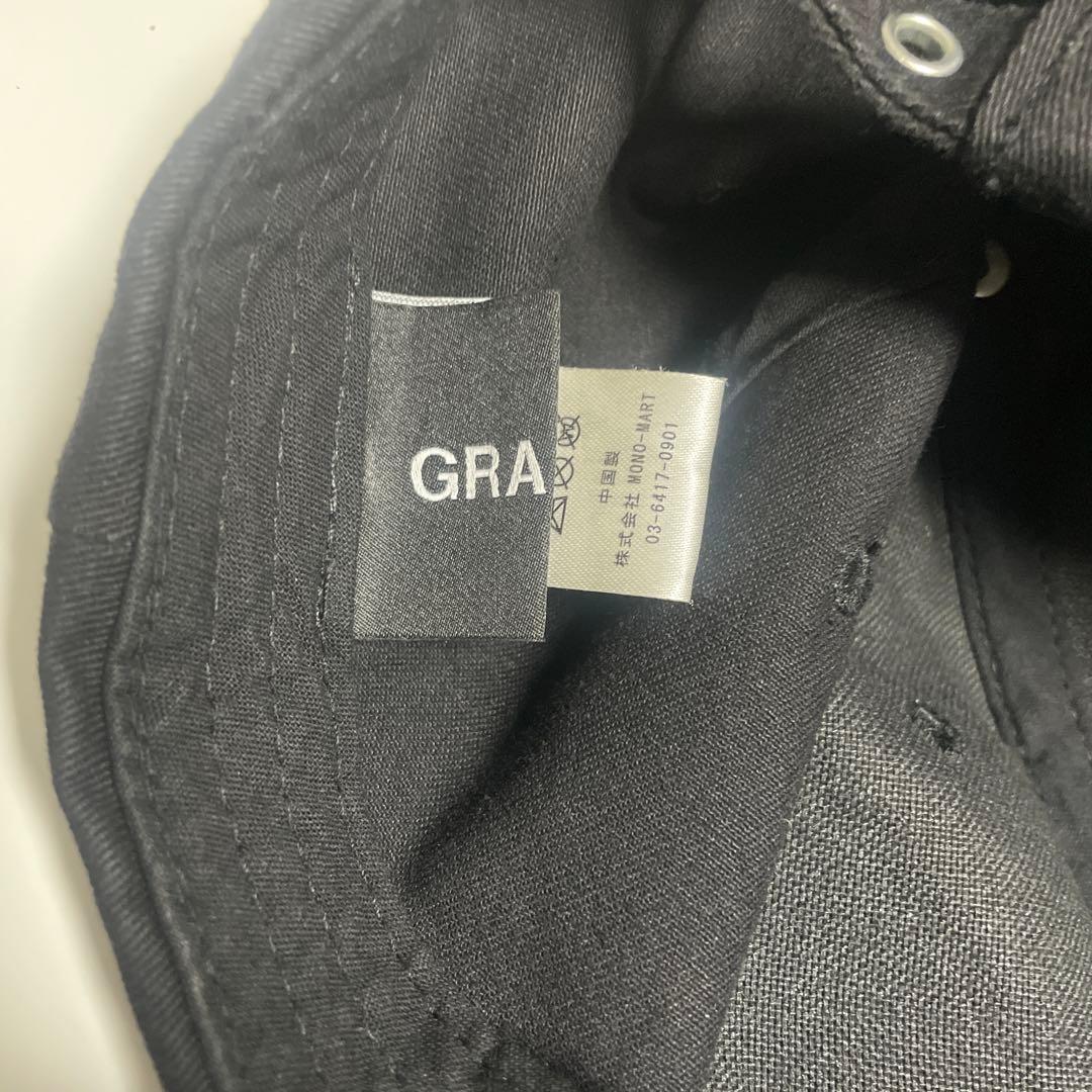 GRANCY アイレットデザイン ダメージキャップ ブラック