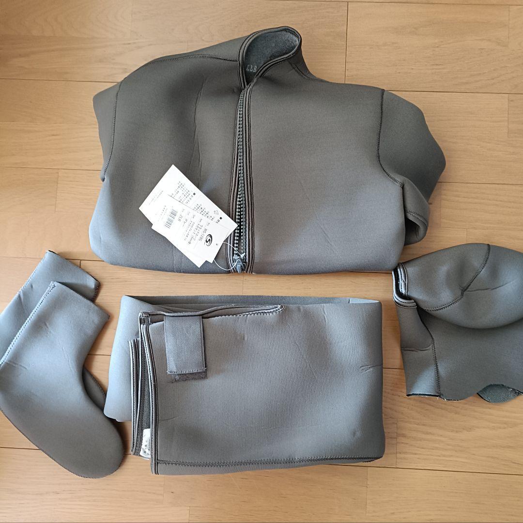 未使用　阪神素地 ウェットスーツ 2LB 4点セット グレー WS-128G