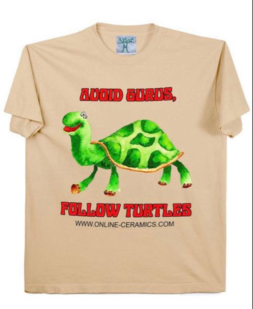 t*s様 online ceramics カメ Tシャツ ベージュ