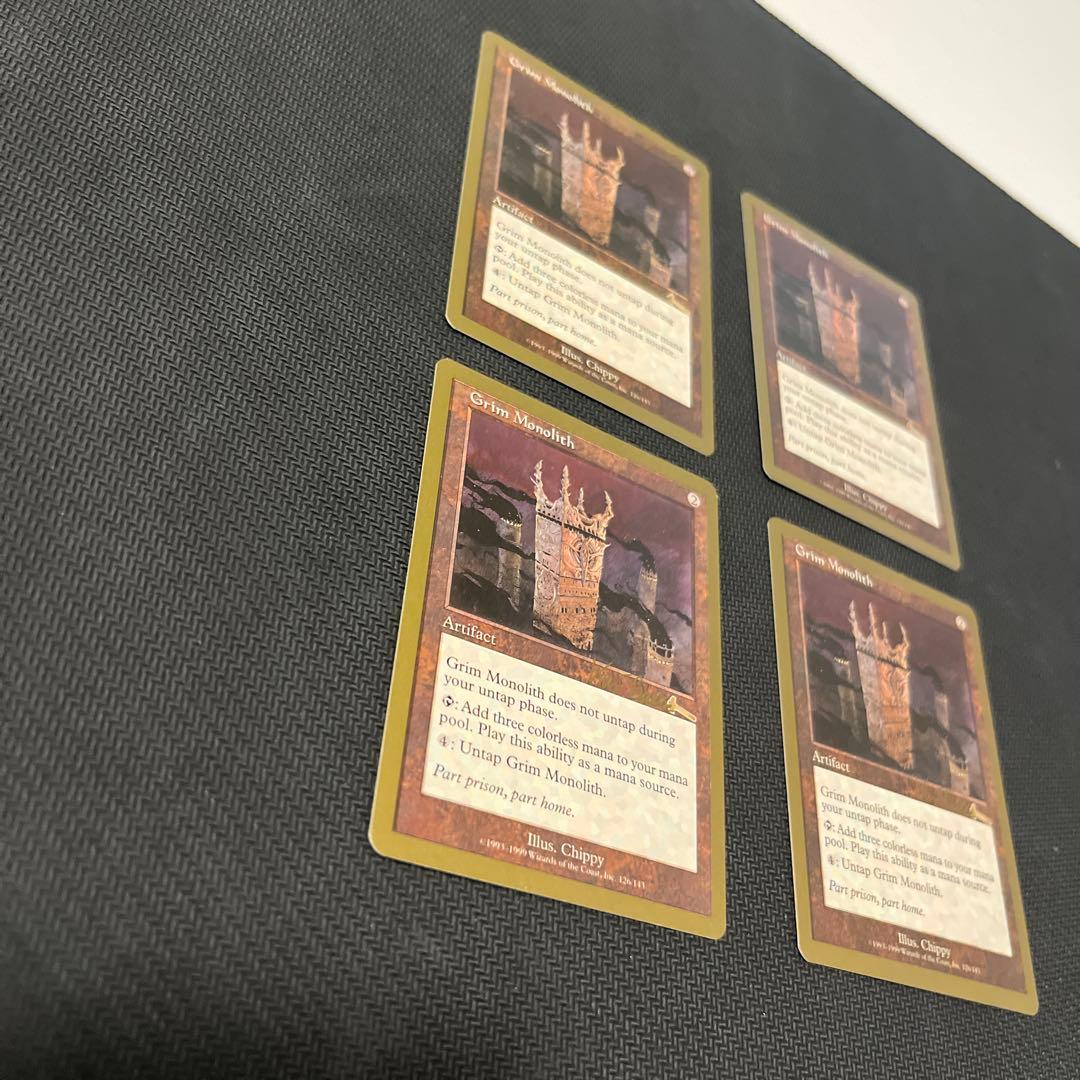 mtg 金枠 厳かなモノリスGrim Monolith 4枚セット