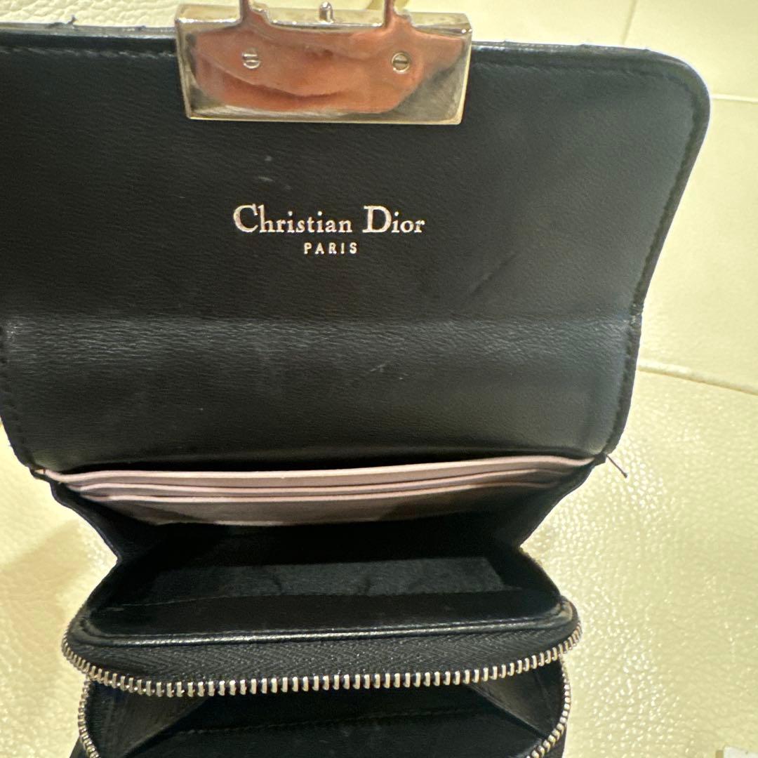 n Christian Dior ２つ折り財布 ブラック