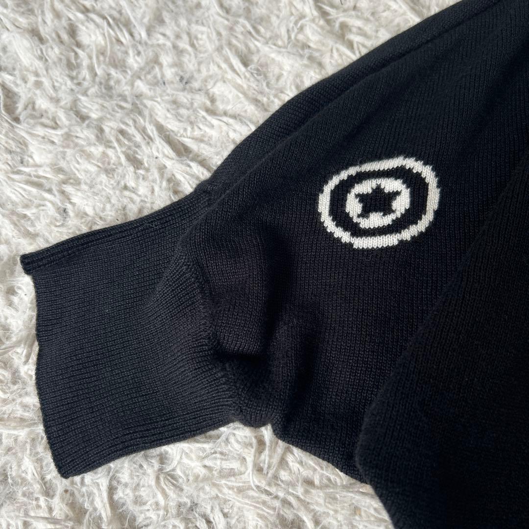 美品　エイプA BATHING APE シャーク カーディガン タイガー 黒
