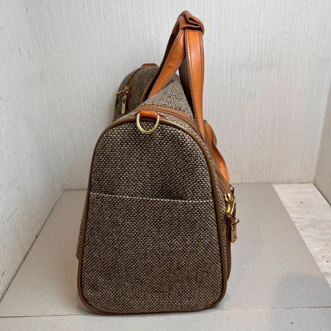 【美品】Hartmann ハートマン ボストンバッグ ツイード レザー 2way