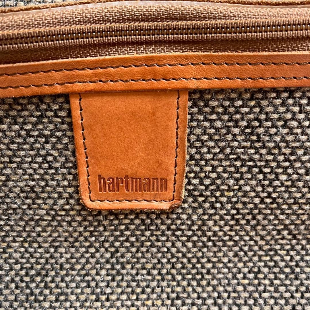 【美品】Hartmann ハートマン ボストンバッグ ツイード レザー 2way