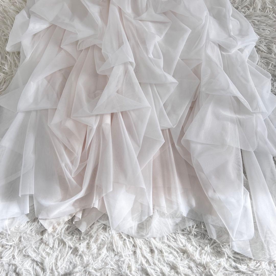 スカート THE TOE Iris tulle skirt white