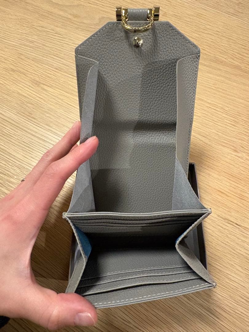 ATAO アタオ　ロトロ　財布　グレージュ