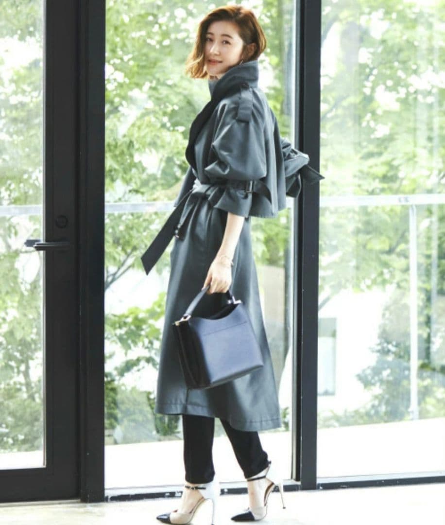 値下げ★RUIRUE BOUTIQUE トレンチコート LL 大きいサイズ 新品