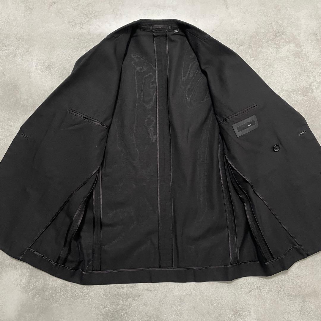 極美品✨️KNOTT ノット ジャケット ダブル 黒 ホップサック シルク リネン