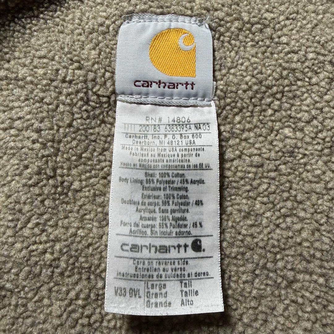 L カーハート ダックベスト 裏ボア ボアベスト GVL Carhartt