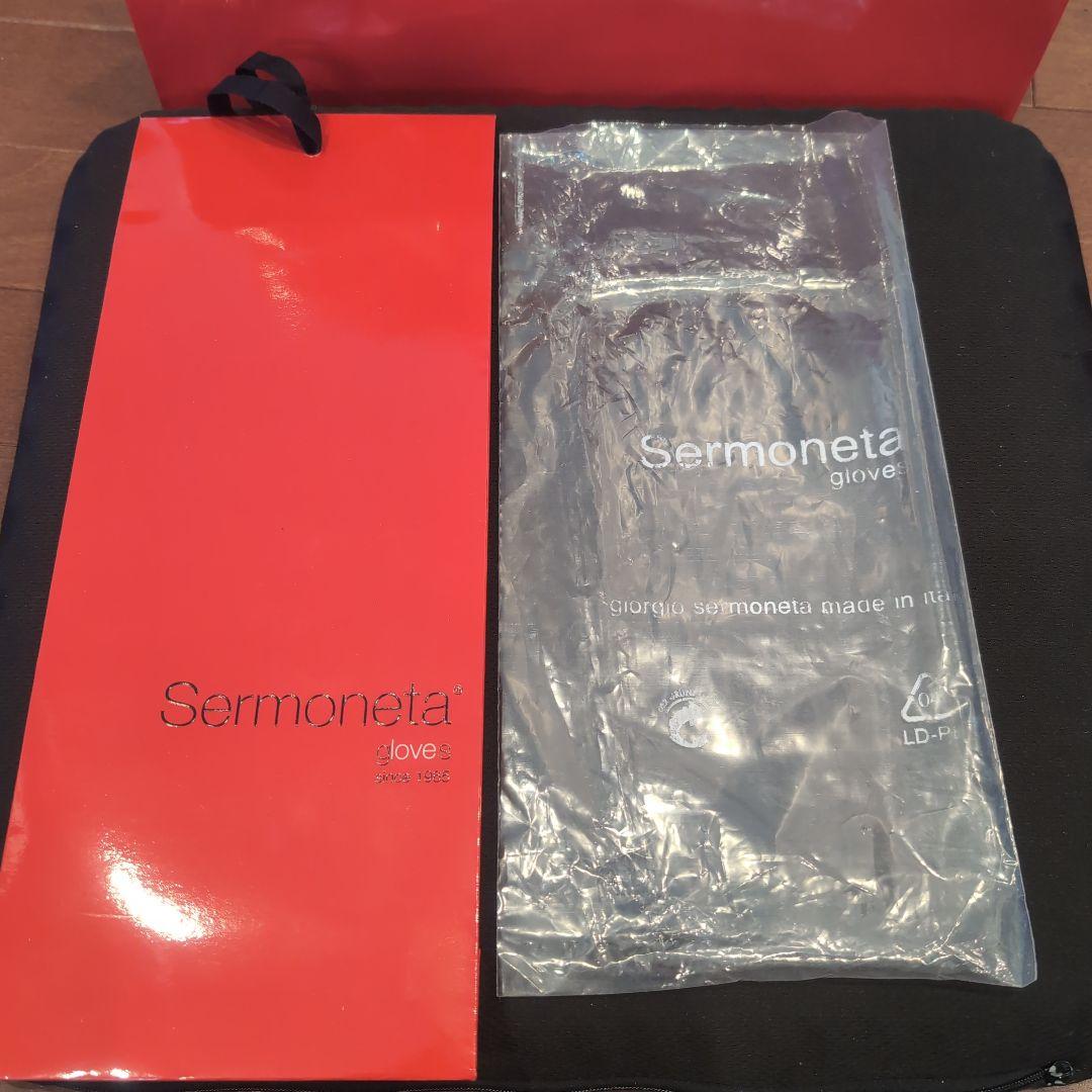 【新品未使用 】Sermoneta ダークブラウン 本革手袋 8.5