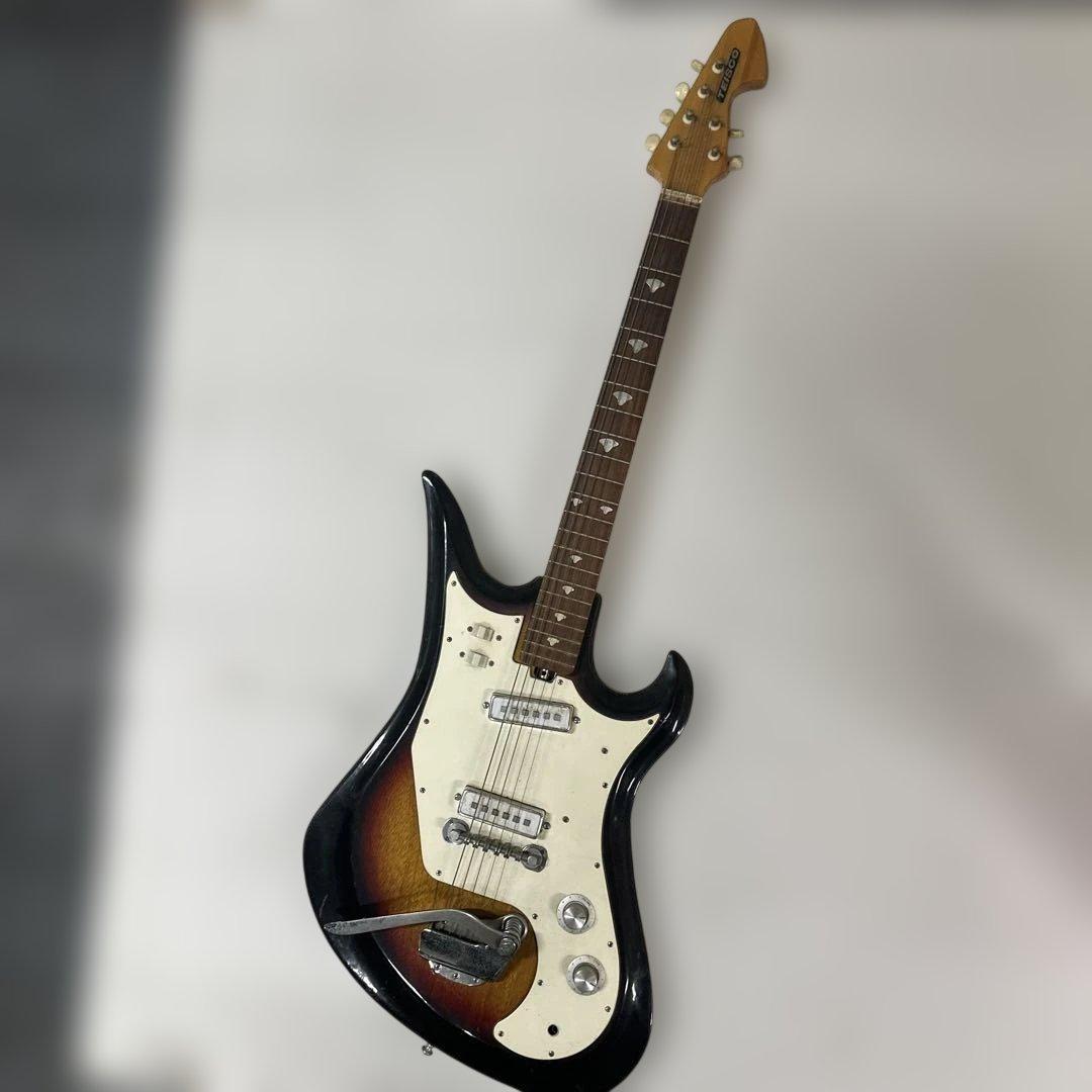 ②Teisco エレキギター ビザールギター ジャンク品
