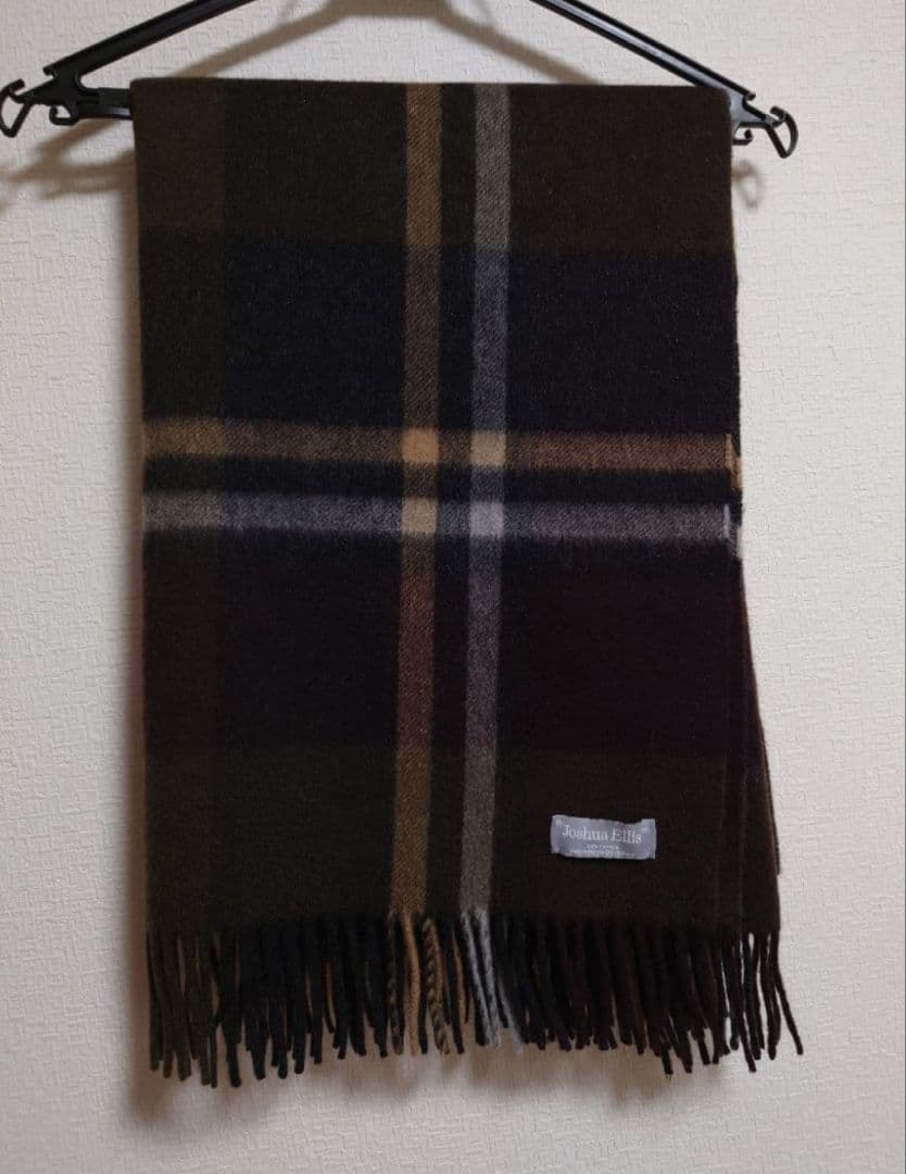 【美品】ジョシュアエリス　カシミア　大判ストール