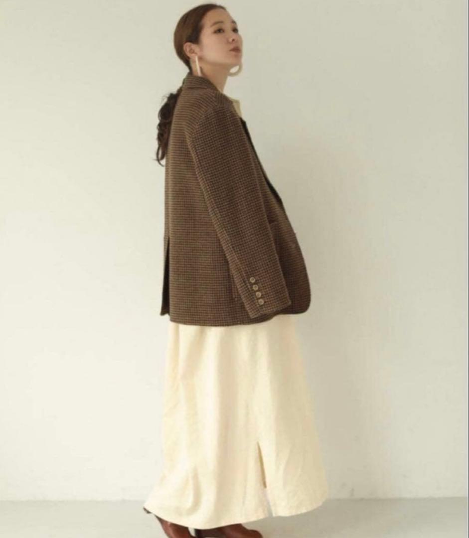 todayful wool check jacketトゥデイフル ジャケット36