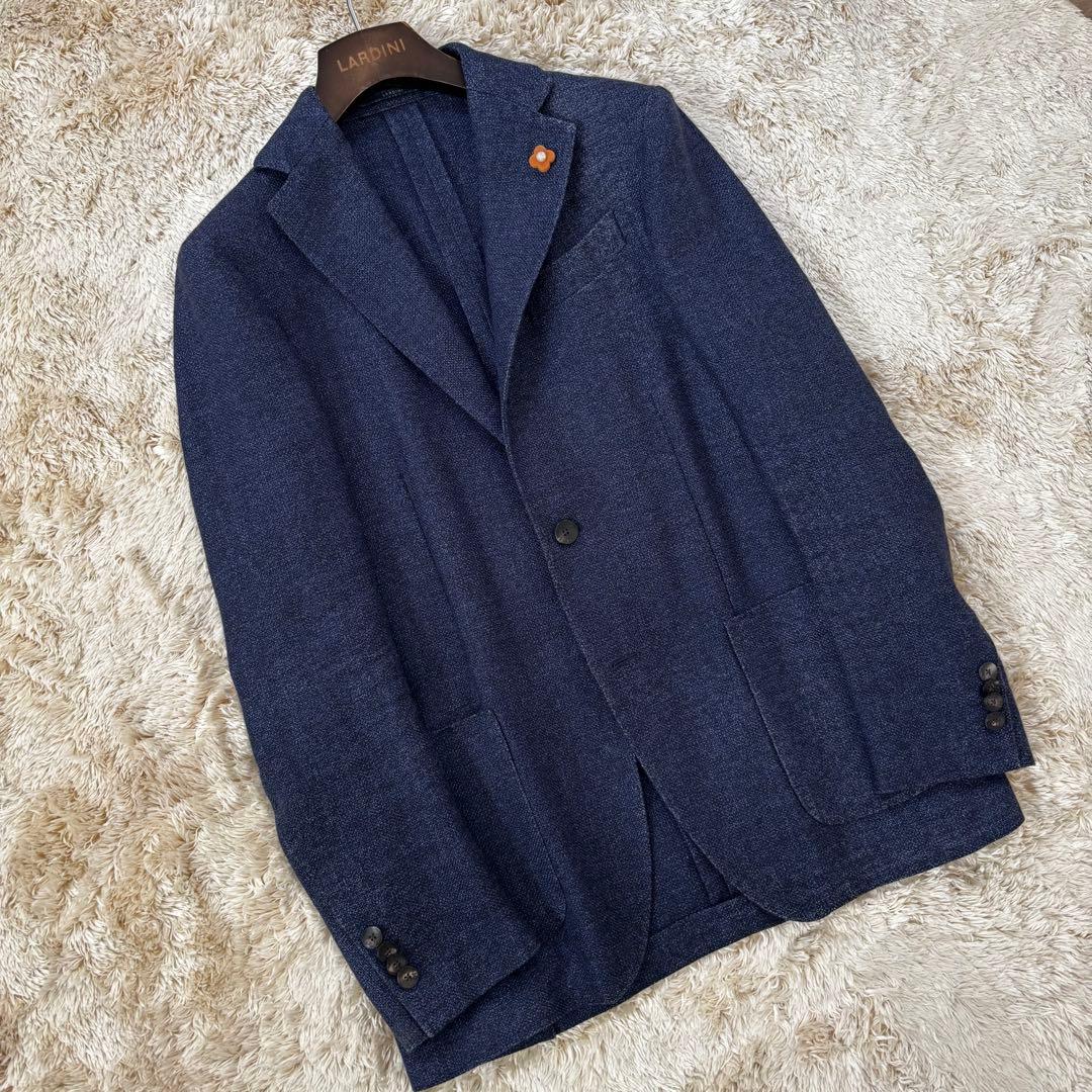LARDINI ラルディーニ ウールリネン3Bジャケット 44