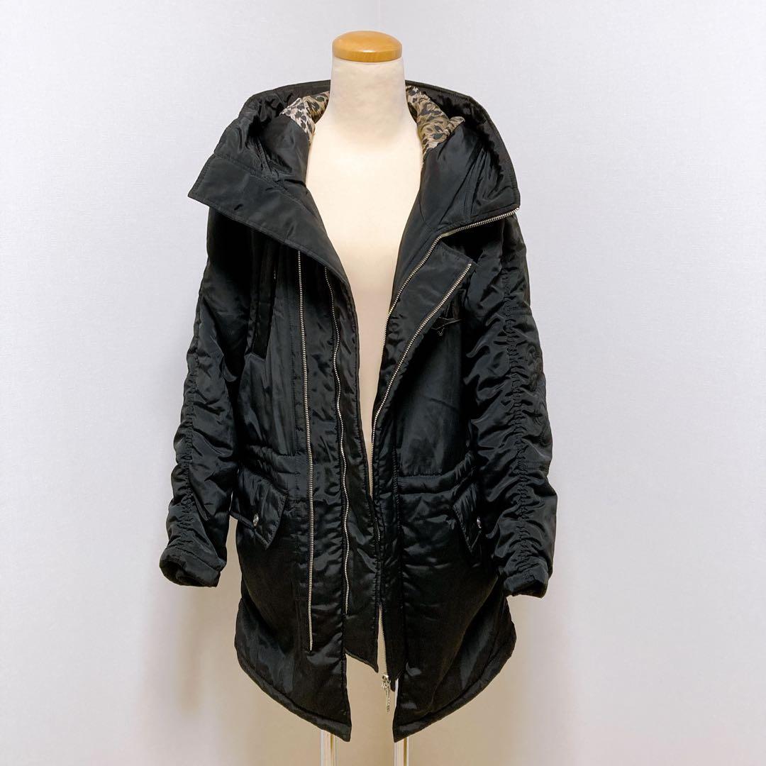 VALENZA SPORTS バレンザ ダウンコート 黒 裏地お洒落 美品❣️