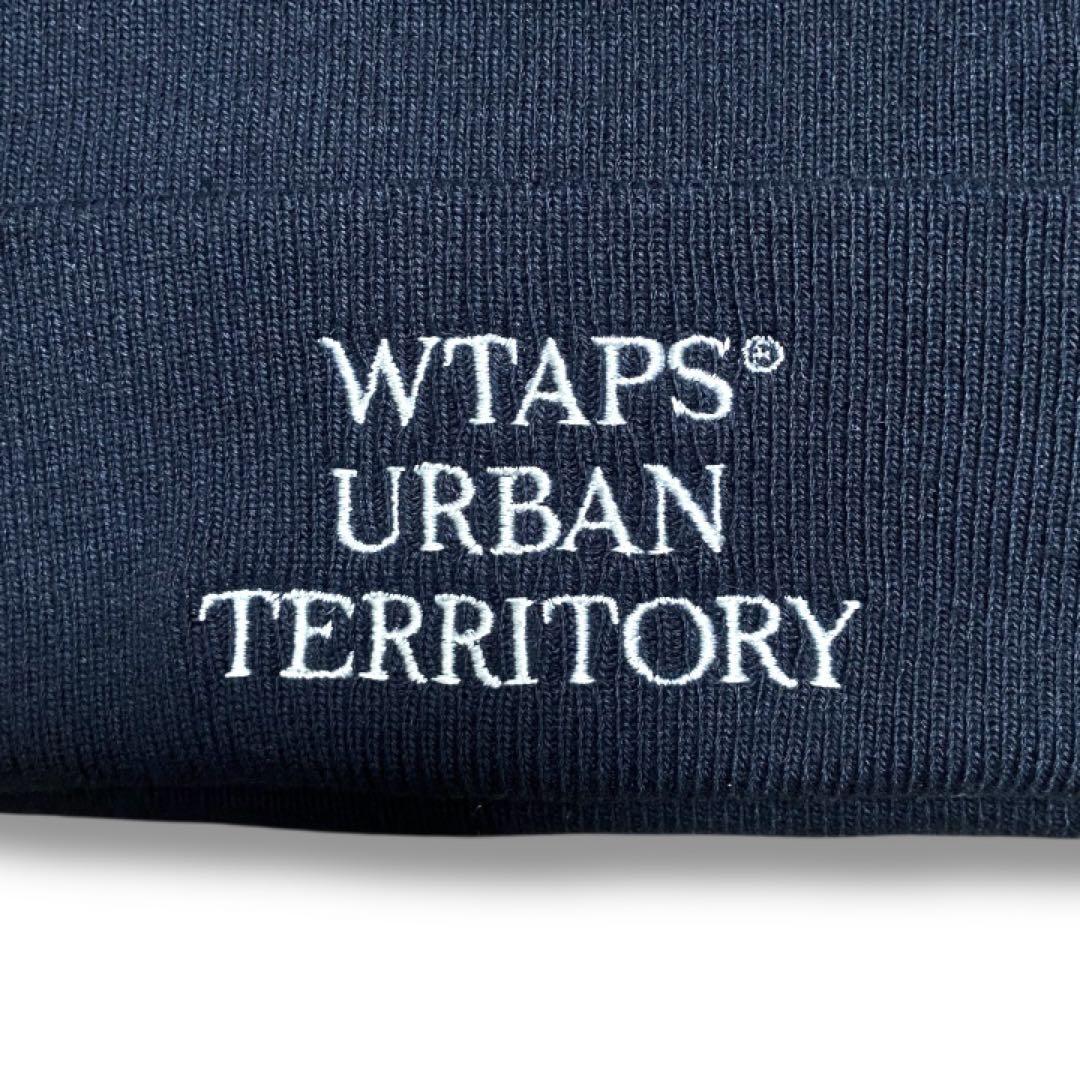 【極美品・刺繍デザイン】 WTAPS ビーニー 紺 ニット帽 ZORN 窪塚洋介