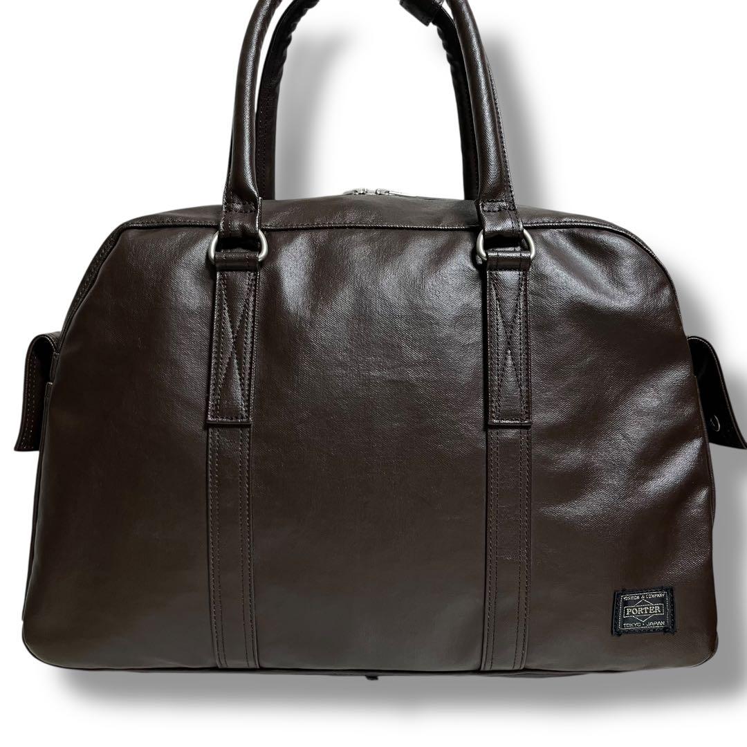 極めて美品✨PORTER フリースタイル ボストンバッグ ブラウン