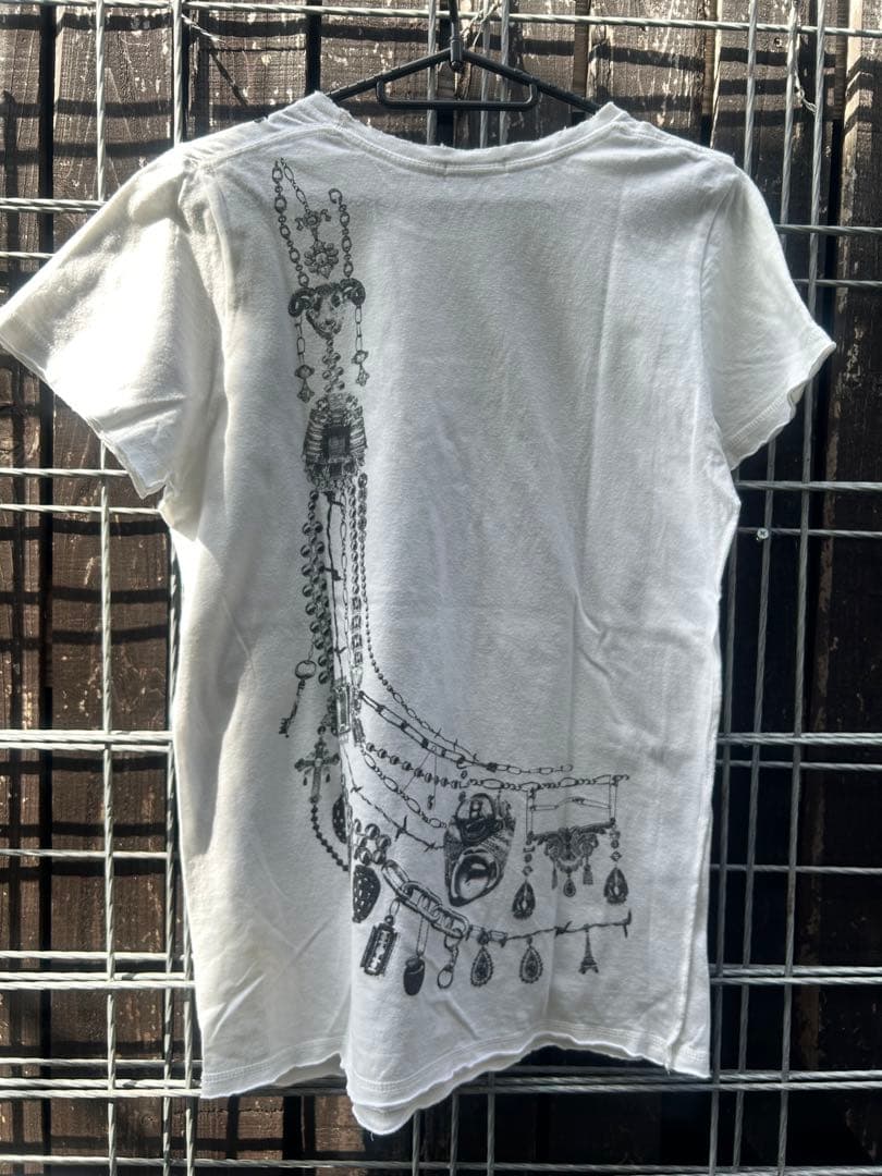 UNDERCOVER ロザリオ アクセサリー プリント Tシャツ 日本製