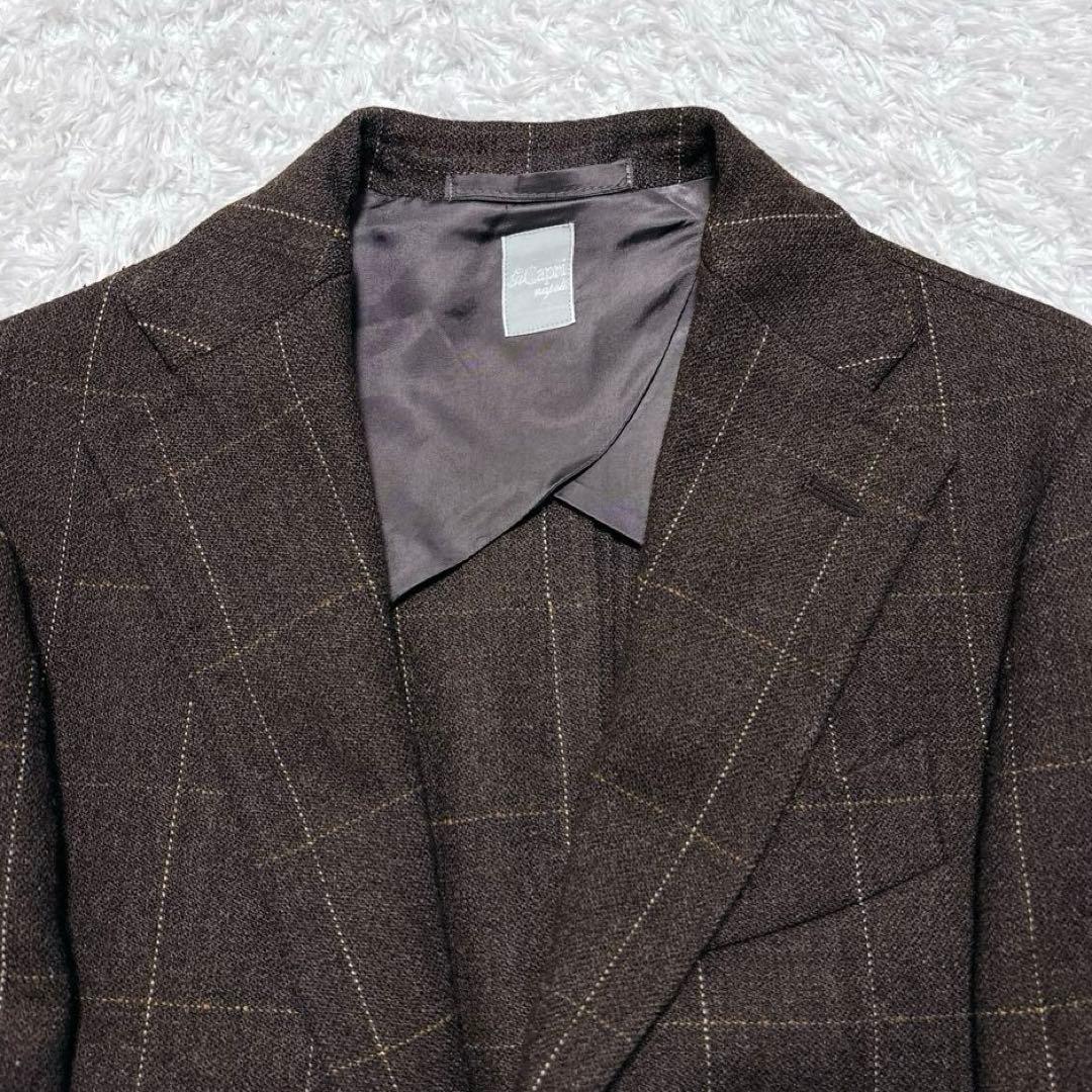 美品✨ Gi.Capri ジ・カプリ イタリア製 ウールジャケット 44 茶