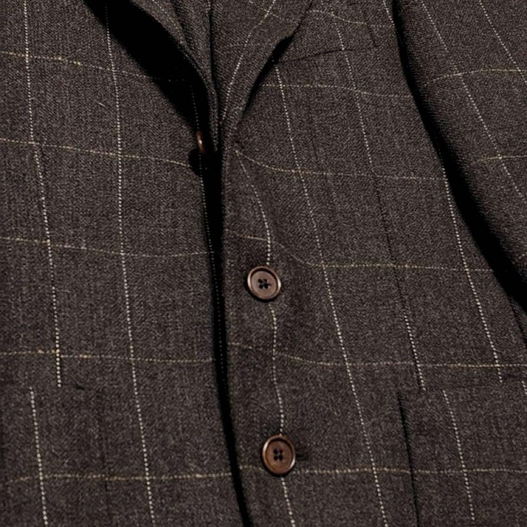 美品✨ Gi.Capri ジ・カプリ イタリア製 ウールジャケット 44 茶