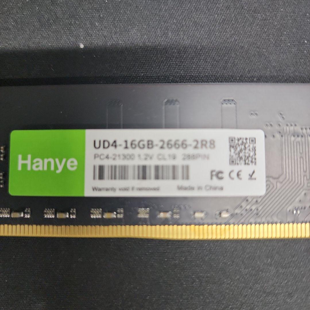 Hanye UD4-16GB-2666-2R8 16GB DDR4　２枚セット
