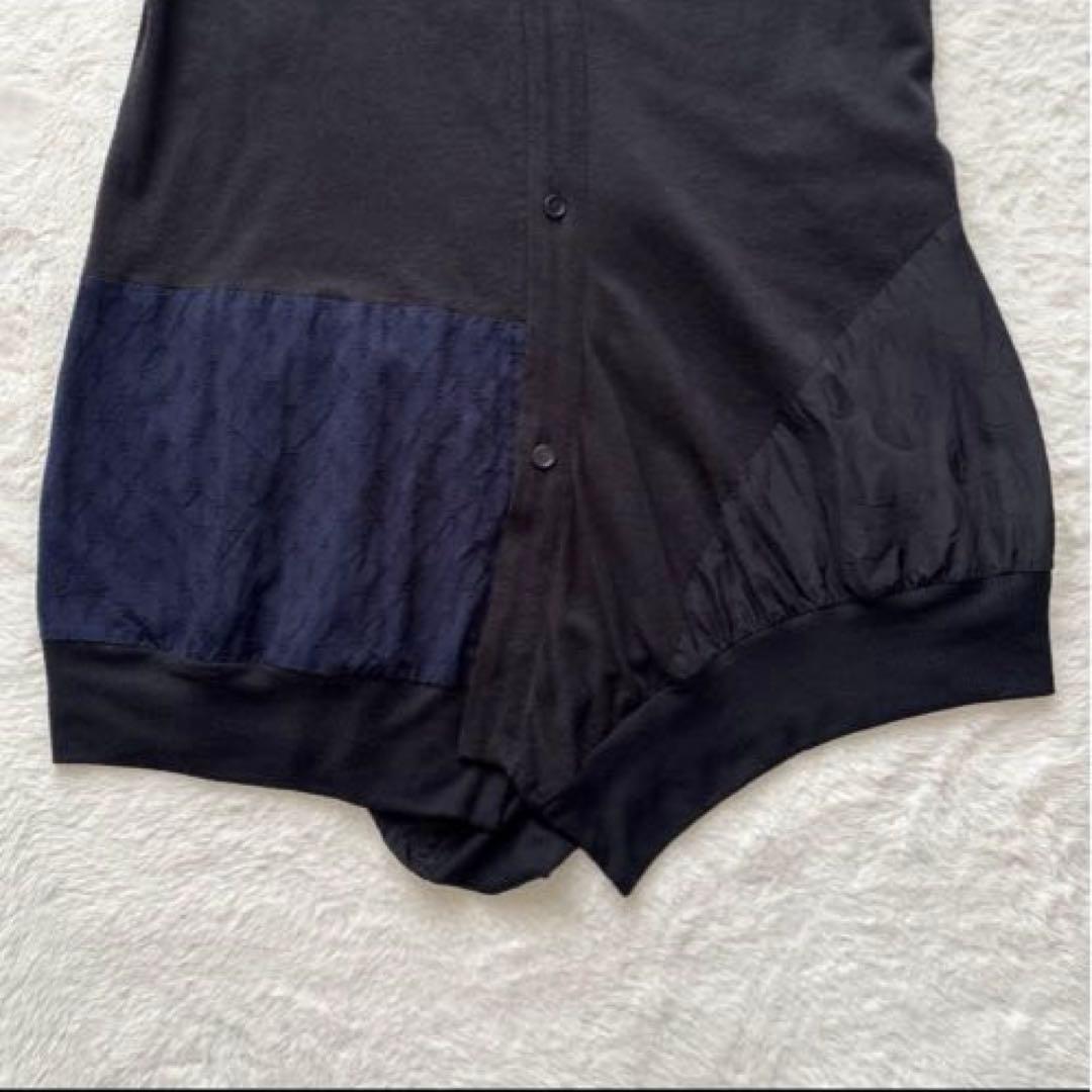 ワイズ Y's Yohji Yamamoto カーディガン 半袖 異素材MIX