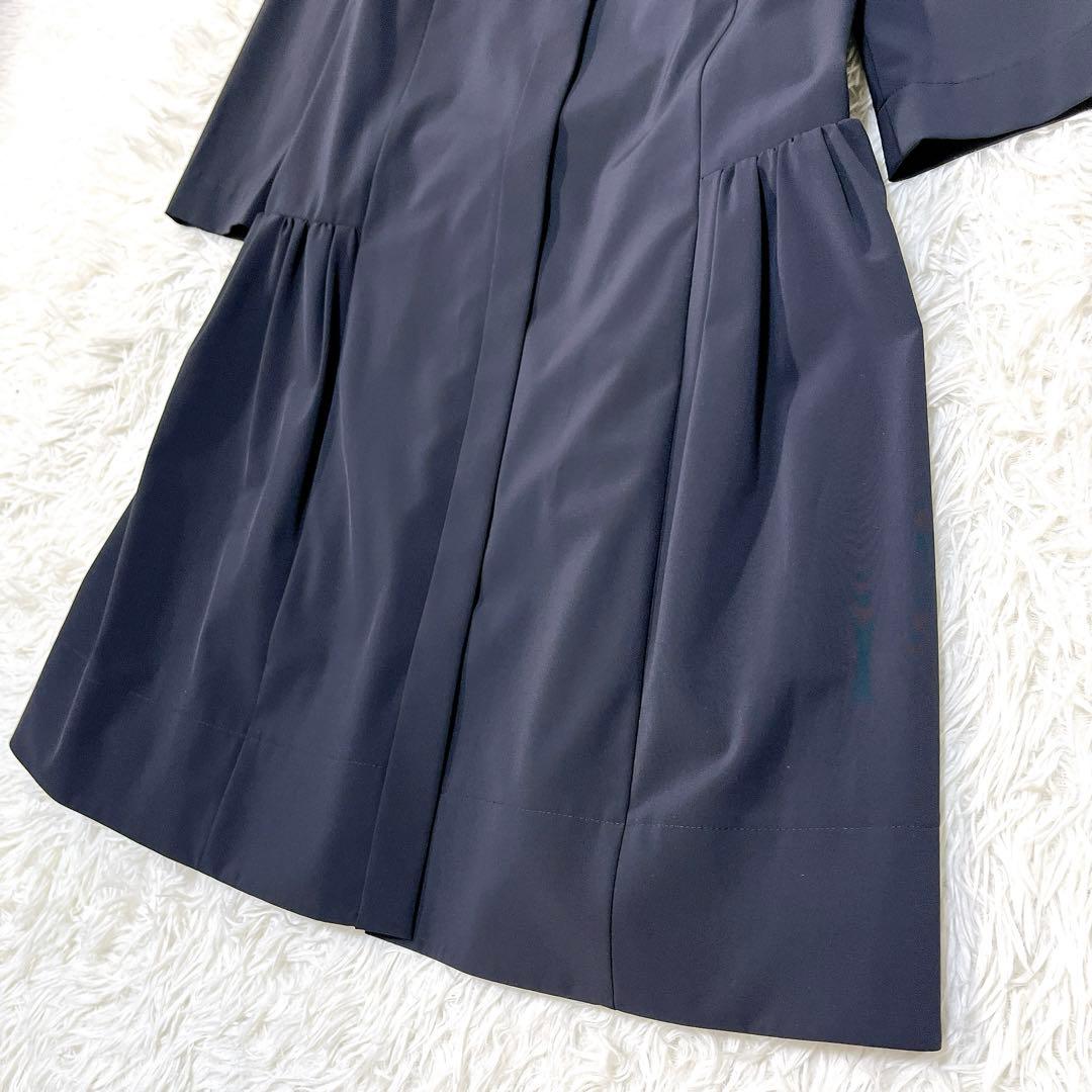 【極美品】フォクシーニューヨーク タックプリーツワンピース 40 手洗い可