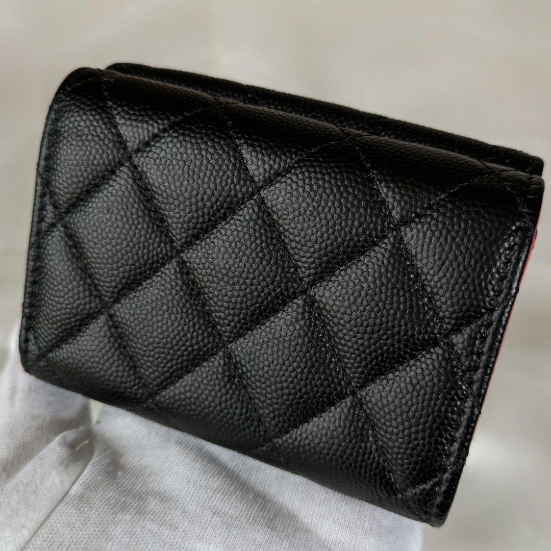 シャネル♥キャビアスキン♥三つ折り財布